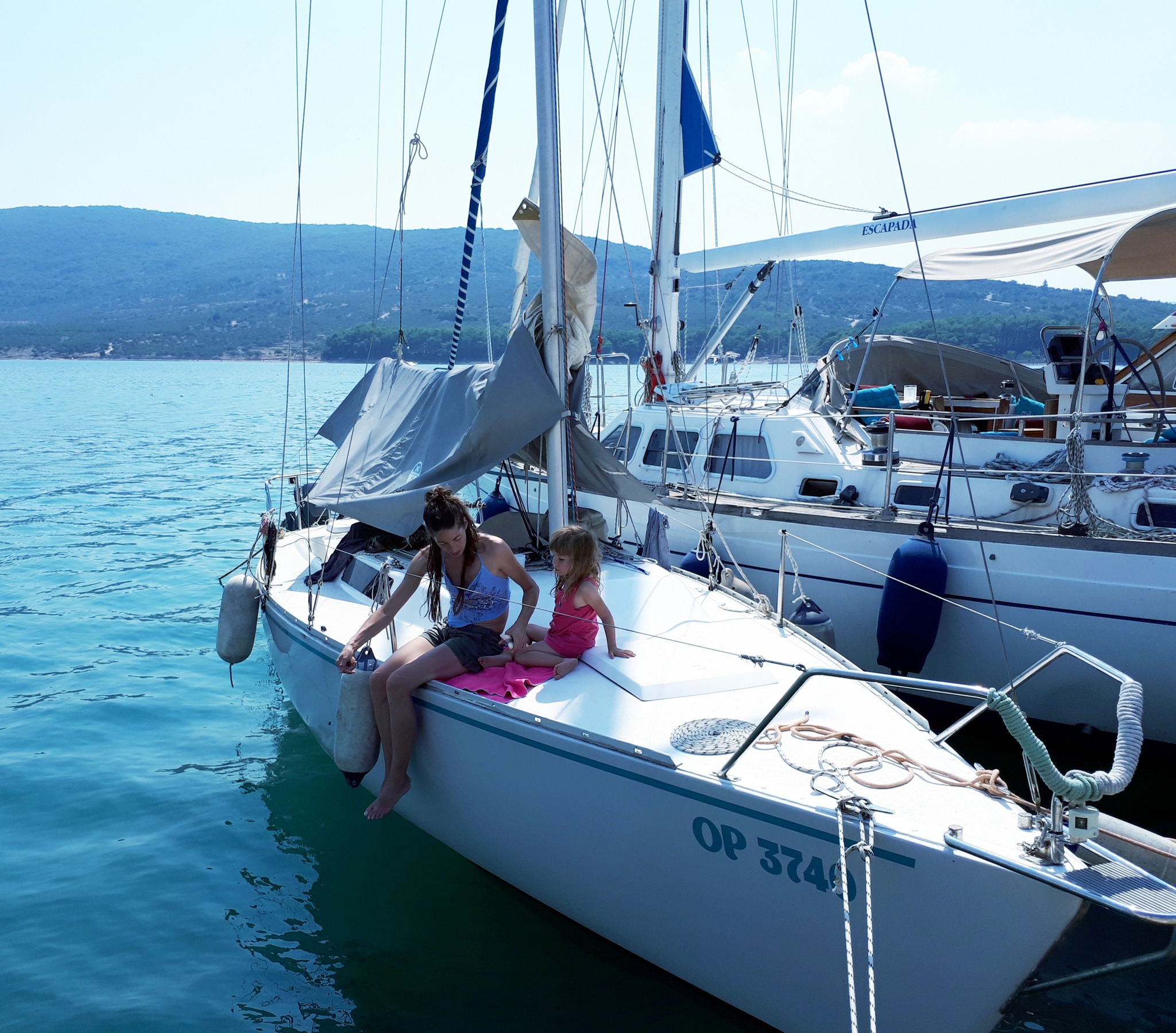 Sailboat, Cres, Croatia, Albin express